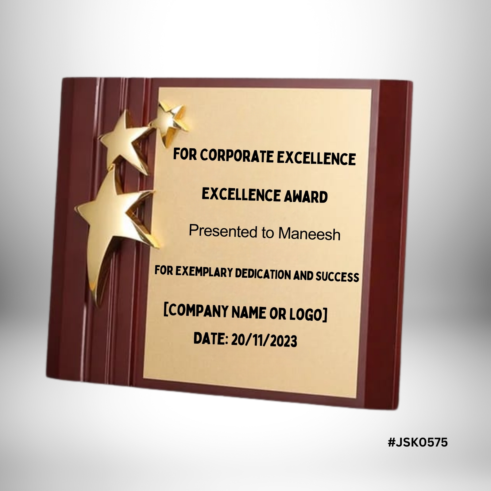 Designer Wooden Trophy Designer Wooden Trophy