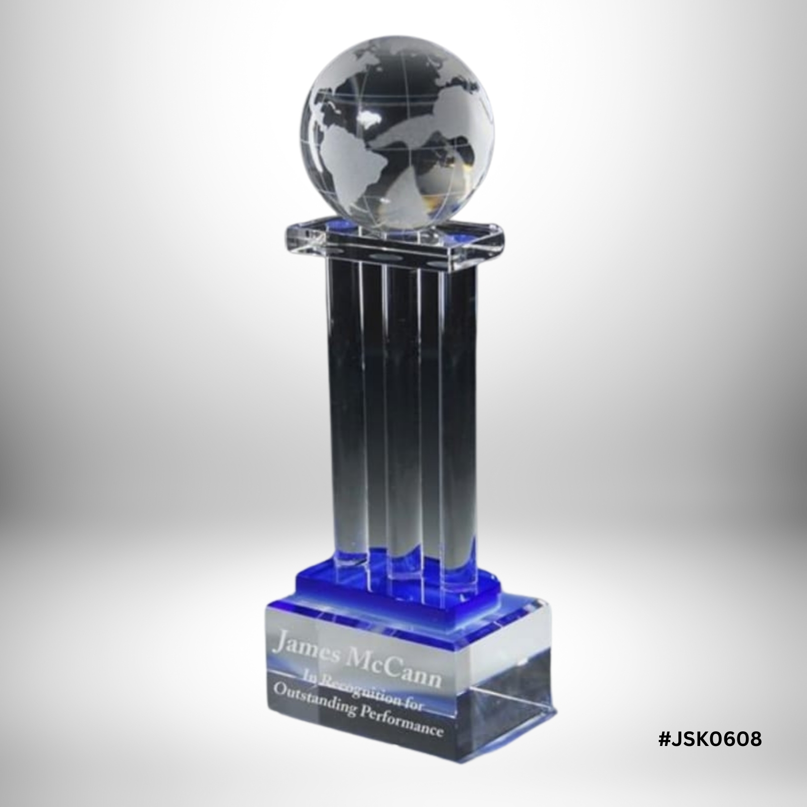 Engraved Glass Trophy Engraved Glass Trophy