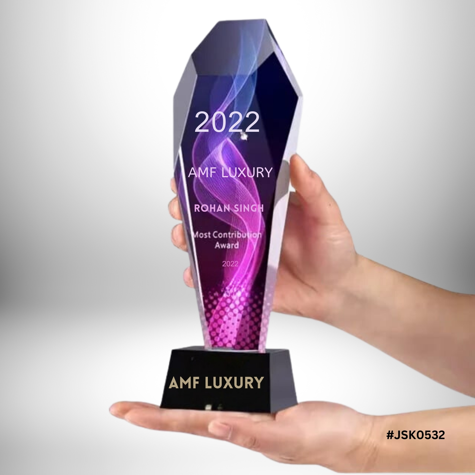 Acrylic Hand Shake Trophy Acrylic Hand Shake Trophy